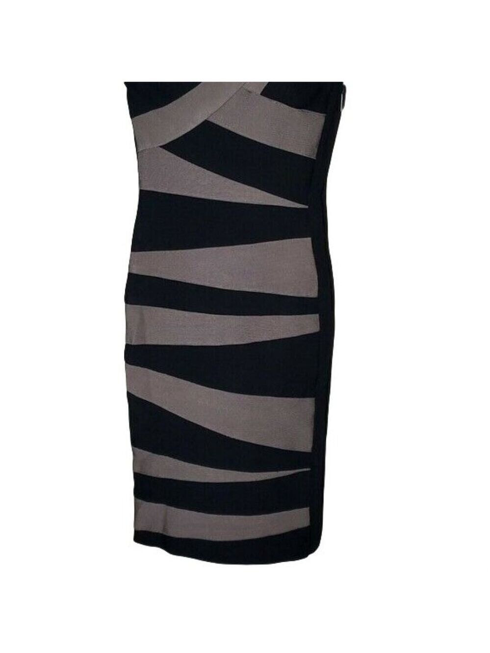 Stretta Jessica Black One Shoulder Bandage Bodycon Dress XS Party - Picture 3 of 9